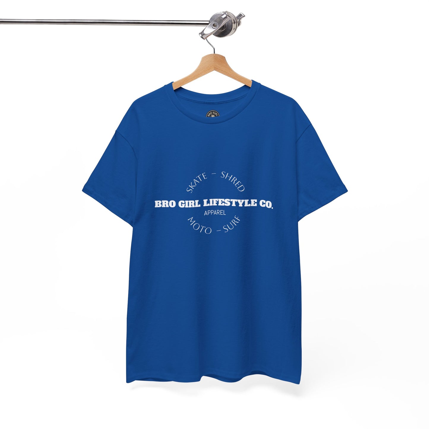 Bro Girl Lifestyle Co Heavyweight Tee. Moto, Surf, Skate, Shred Brand shirt.