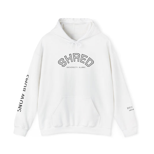 Snowboard Hoodie - Minimalist Winter Lifestyle Varsity Sweatshirt