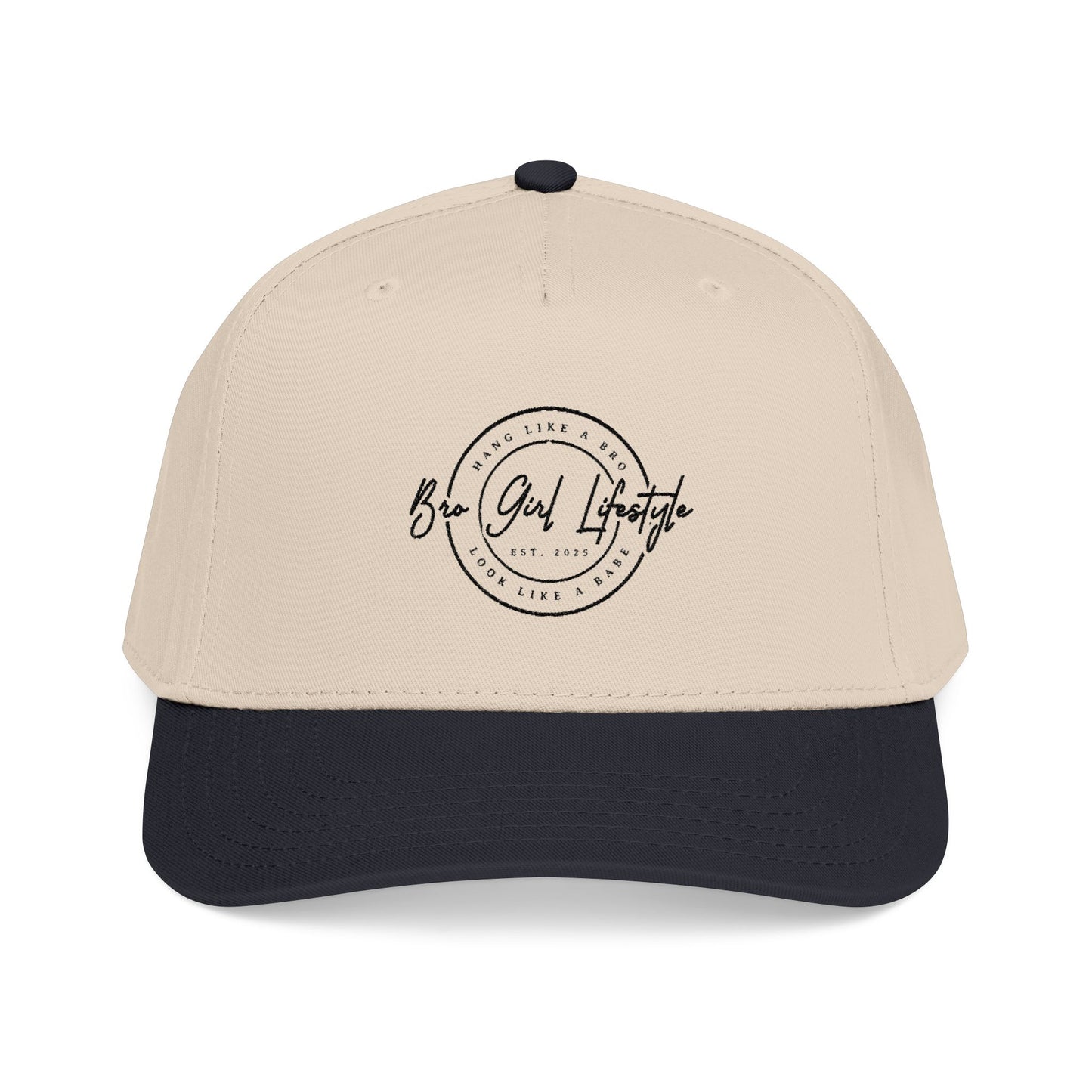Baseball cap, Embroidered Hang like a Bro look like a Babe. Minimalist logo cap