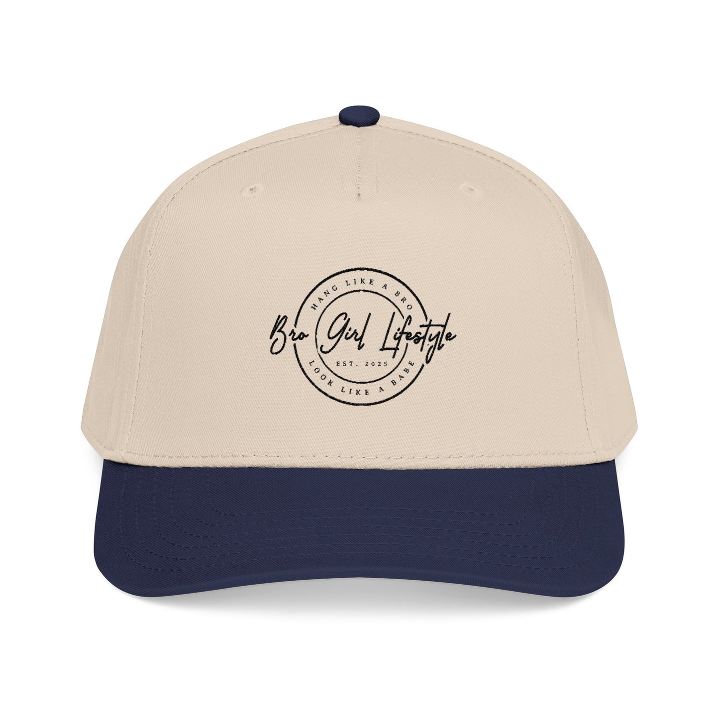 Baseball cap, Embroidered Hang like a Bro look like a Babe. Minimalist logo cap