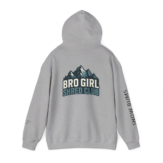 Snowboard Hoodie - Minimalist Winter Lifestyle Varsity Sweatshirt