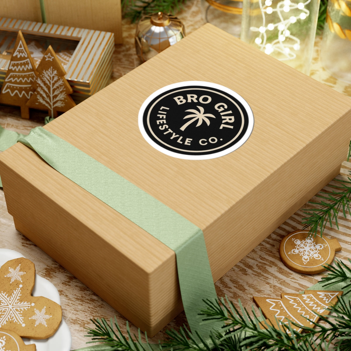 Bro Girl Lifestyle sticker. Kiss Cut vinyl for laptop, car, or gear.