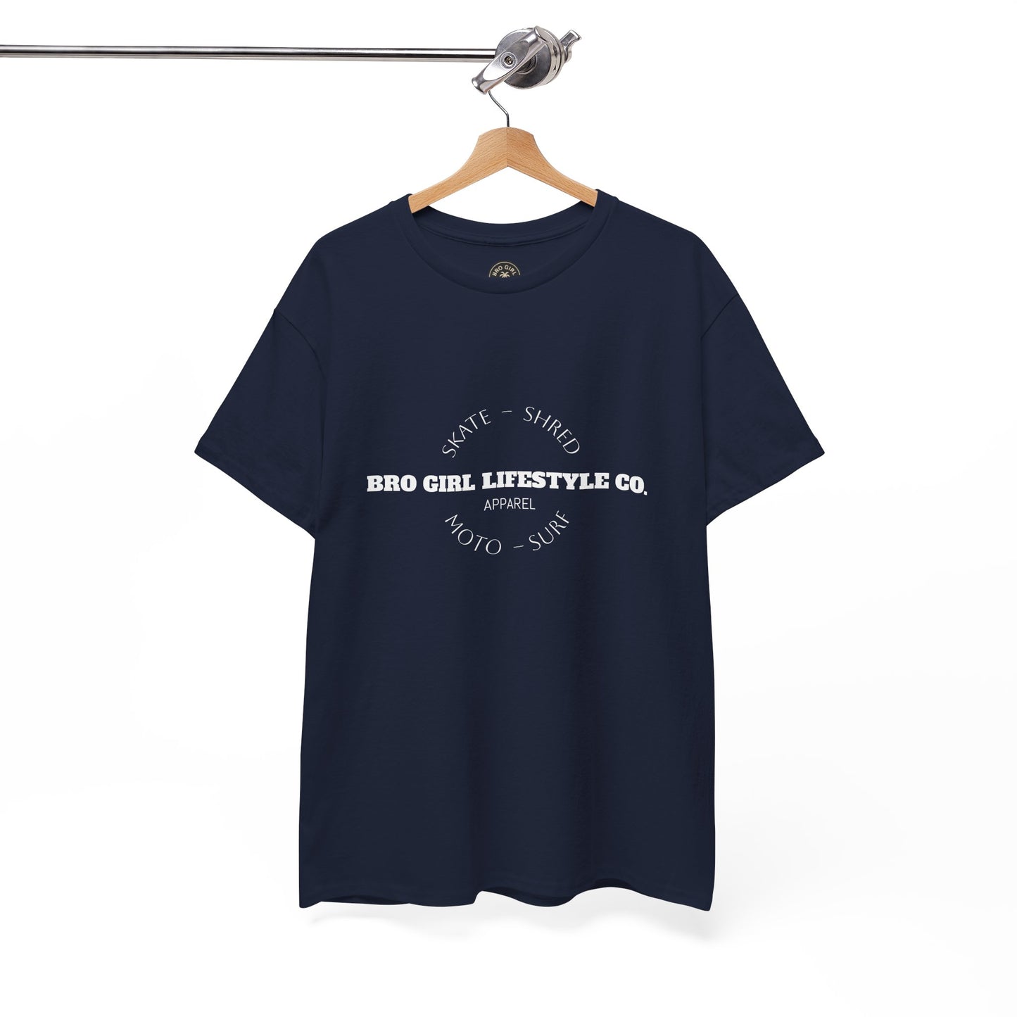 Bro Girl Lifestyle Co Heavyweight Tee. Moto, Surf, Skate, Shred Brand shirt.