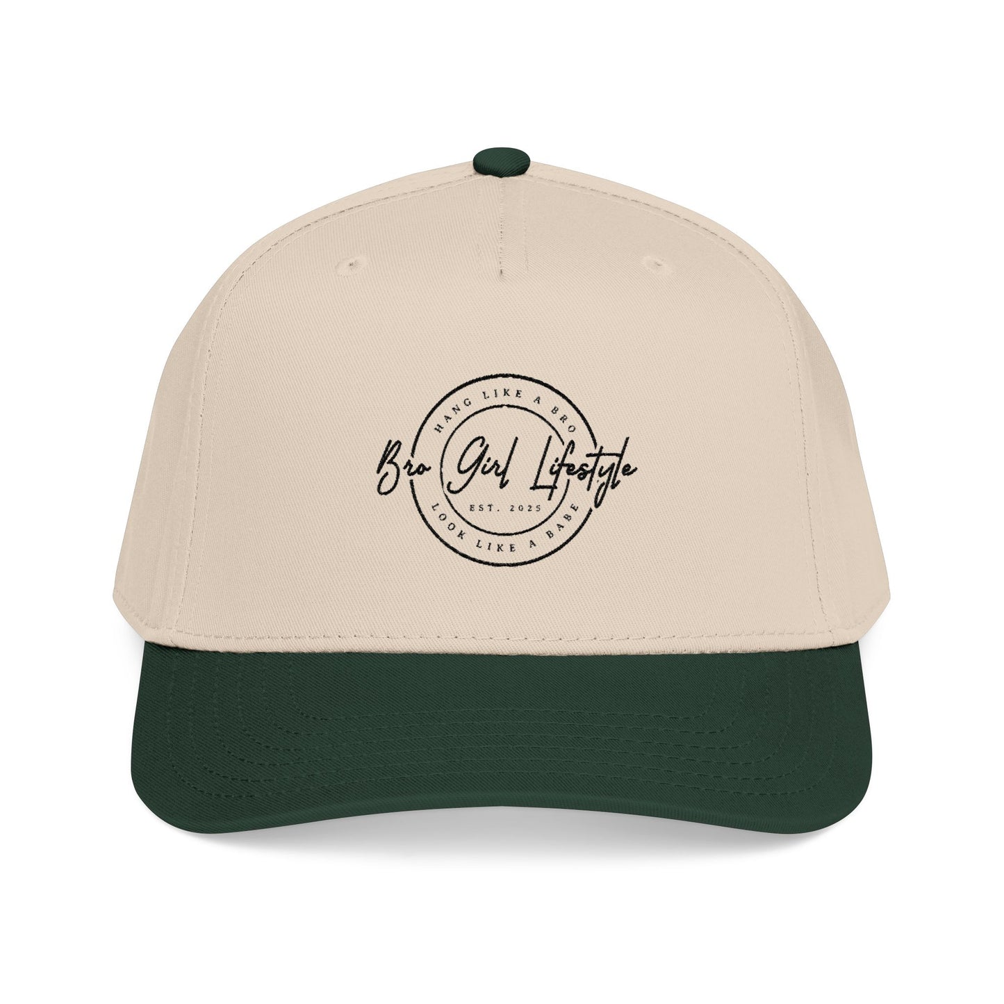 Baseball cap, Embroidered Hang like a Bro look like a Babe. Minimalist logo cap