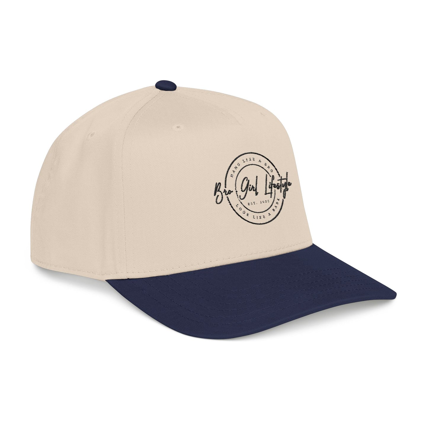 Baseball cap, Embroidered Hang like a Bro look like a Babe. Minimalist logo cap