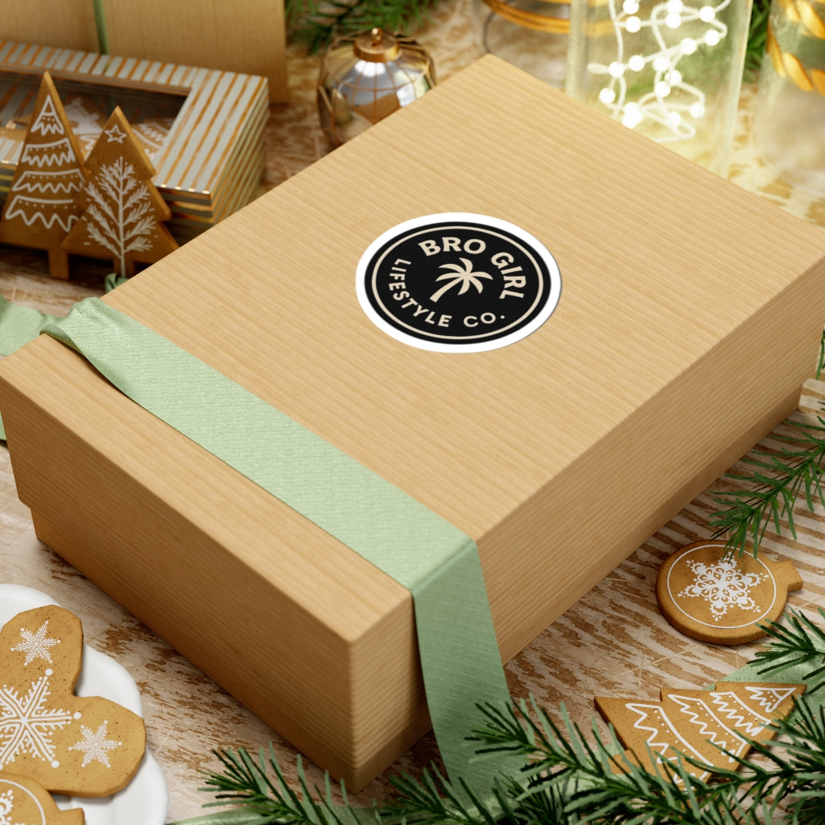 Bro Girl Lifestyle sticker. Kiss Cut vinyl for laptop, car, or gear.