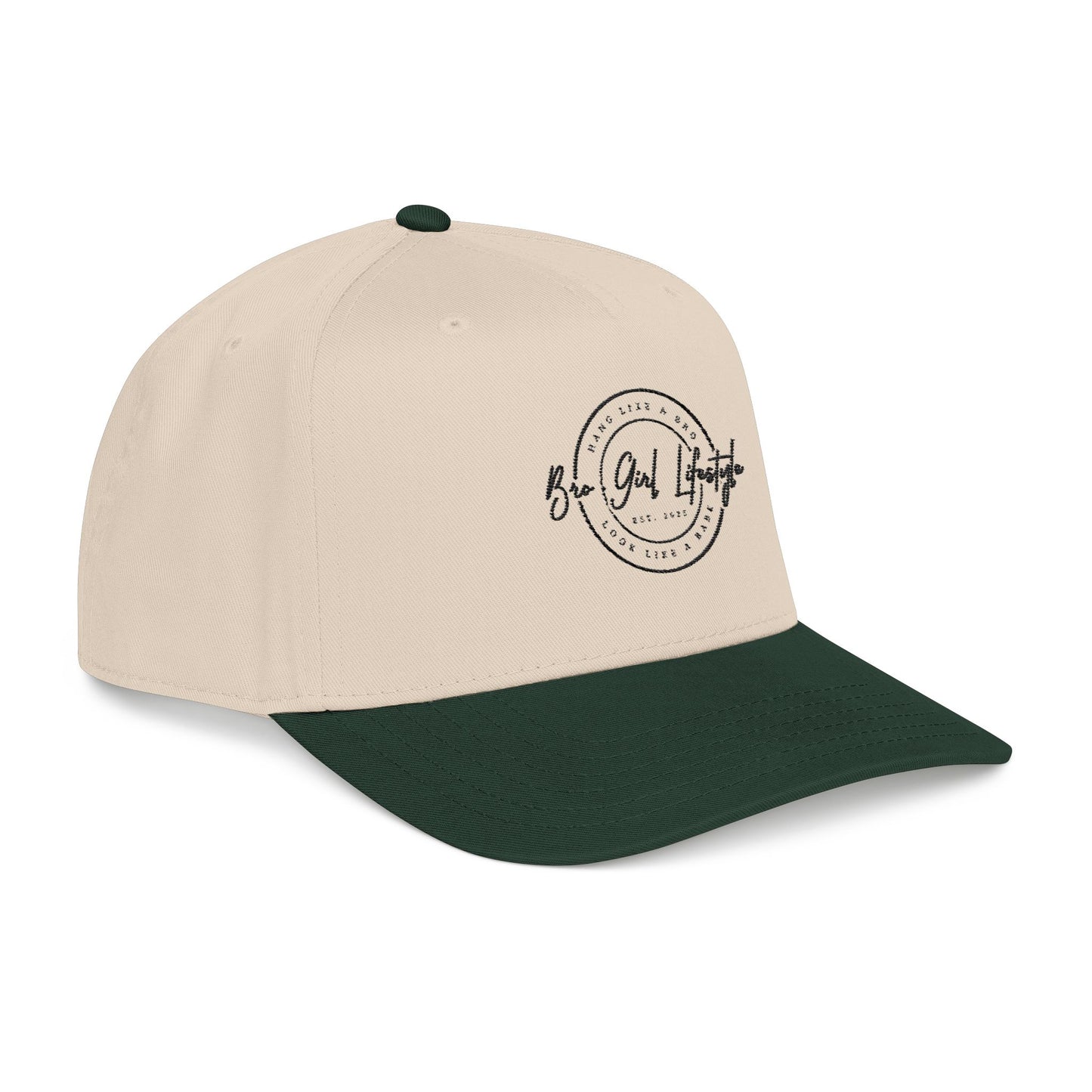 Baseball cap, Embroidered Hang like a Bro look like a Babe. Minimalist logo cap