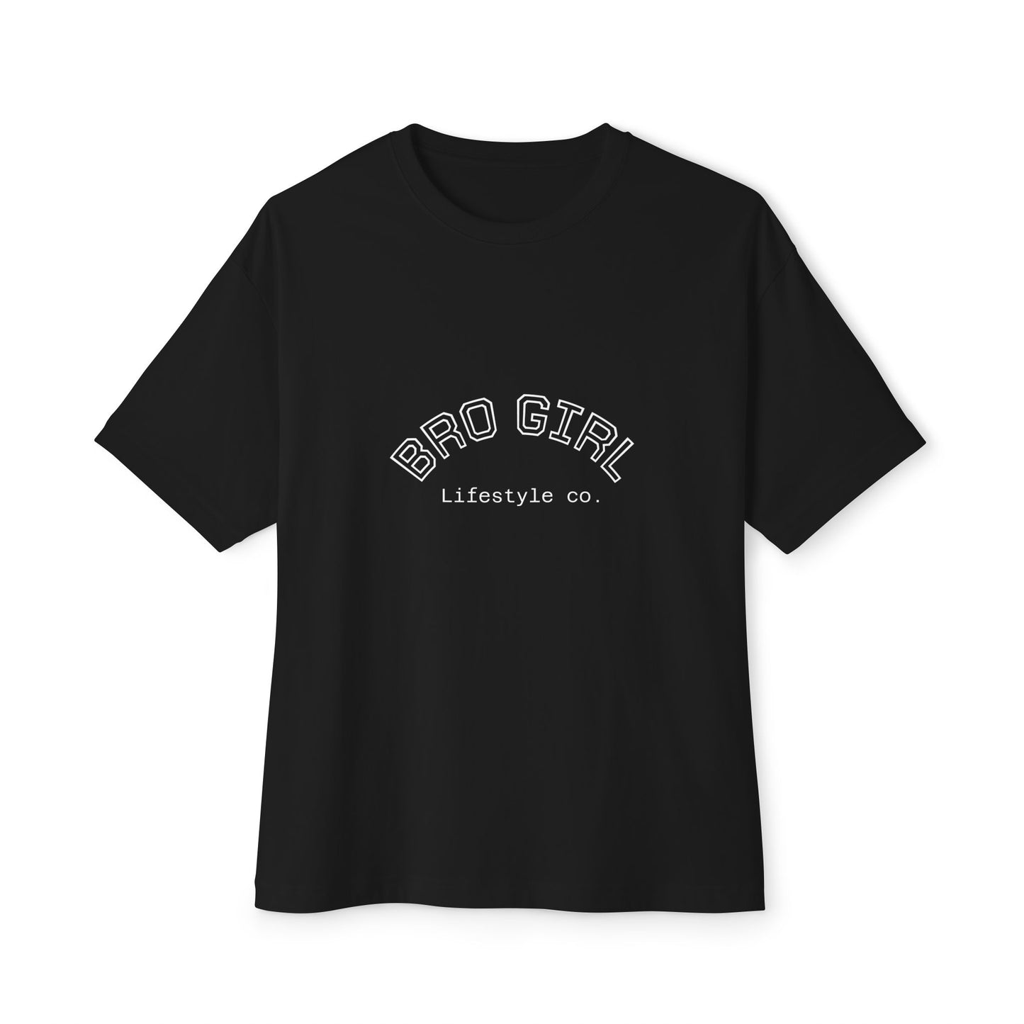 Bro Girl Lifestyle Oversized Boxy Tee, Unisex Streetwear T- Shirt